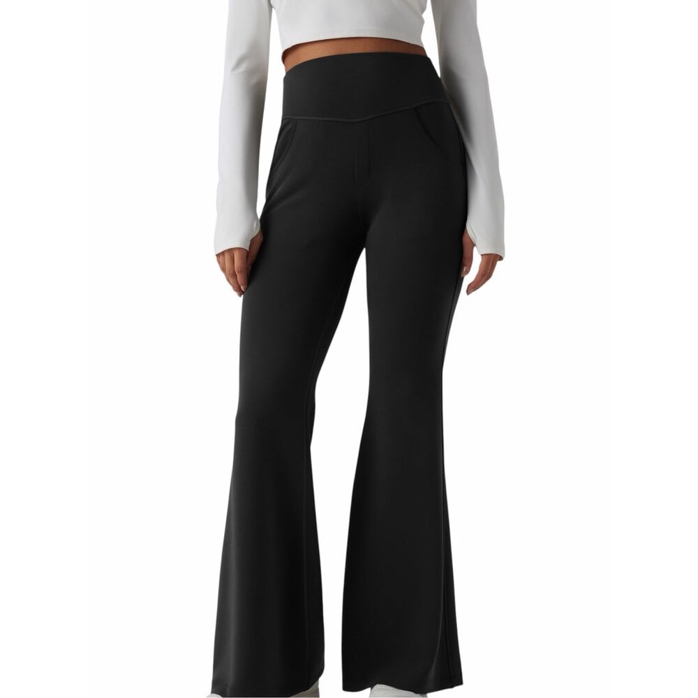 HALARA Women’s Black High Waisted Flare Yoga Pants XL Regular